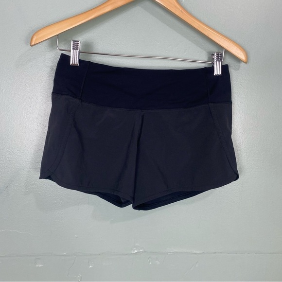 lululemon athletica Pants - Lululemon Run Times Short Sz 4 Black‎ 4”